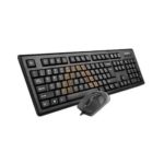 Kit tastatura + mouse A4tech KRS-8572, cu fir, negru, tastatura