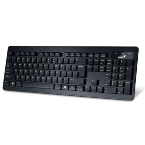 Tastatura Genius Slimstar 130, cu fir, US layout, neagra, USB