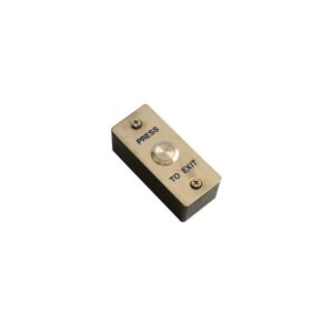 Buton din inox Yale PB038B, montaj aparent, carcasa plastic negru,