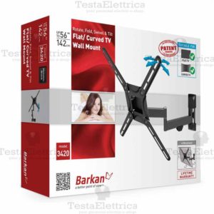 Suport perete LCD/Plasma plat/curbat Barkan, 3300.B, 29"-65", 3 miscari: Rotate,Swivel,