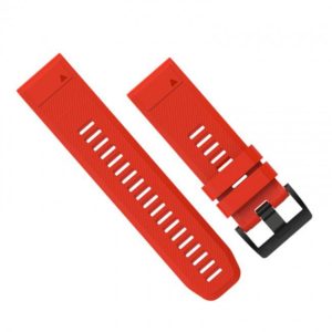 Curea ceas GARMIN Acc,fenix 5x 26mm QuickFit Flame, Red Silicone