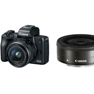 Camera foto Canon EOS M50 Black DUAL KIT EF-M15-45 IS