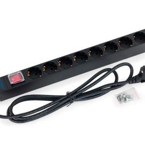 PDU Triton 19" 8xSchuko DIN49440 16A, cu intrerupator, cablu 3x1.5mm