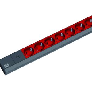 Prelungitor Bachmann PDU 19 1HE 8x prize Schuko, IEC -C14,1U,