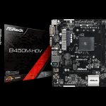 Placa de baza ASRock B450M-HDV, Socket AM4