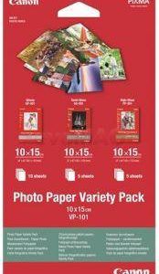 Hartie foto Canon VP-101S Variety Pack, dimensiune 10x15cm, greutate 200g/m2,