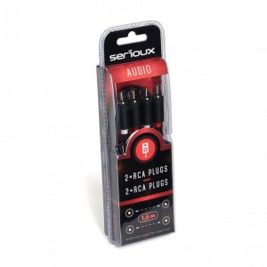 Cablu audio Serioux, 2 porturi RCA tata - 2 porturi