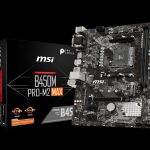 Placa de baza MSI B450M PRO-M2 MAX, Socket AM4