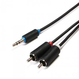 Cablu audio Serioux, jack Stereo 3.5mm tata - 2 porturi