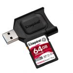Card reader Kingston React PLUS + SD Reader 64GB, Capacity: