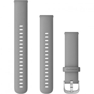 Garmin Curea Ceas 18mm Powder Gray/Stainless  Acc, vivoactive 4,