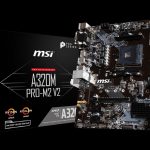 Placa de baza MSI A320M PRO-M2 V2, SOCKET AM4
