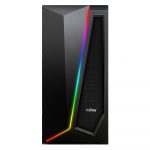 Carcasa nJoy Motion, Middle Tower, ATX, fara sursa,RGB Strip, Black