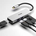 D-Link 5-in-1 USB-C Hub with HDMI and SD/microSD card reader,