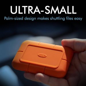 SSD Extern Lacie Rugged, 1TB, Orange, USB 3.2