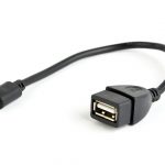 Cablu OTG USB mama A - mini USB tata 20cm,