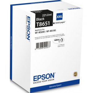 Cartus cerneala Epson T8651, capacitate 10000 pagini, pentru Workforce WP-M5190DW,