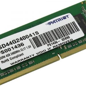 Memorie RAM notebook Patriot, SODIMM, DDR4, 4GB, CL17, 2400 Mhz