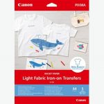 CANON LIGHT FABRIC IRON-ON TRANSFER A4, LF-101, greutate125 g/m2, 5