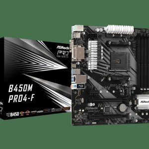 Placa de baza ASRock B450M PRO4-F, Socket AM4