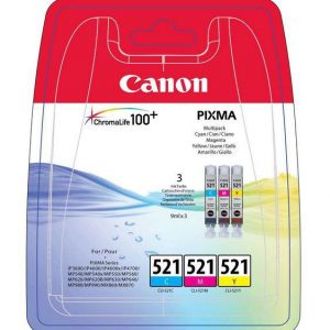 Cartus Canon CLI-521 Multipack - 3-pack - yellow, cyan, magenta