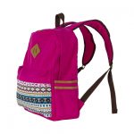 Rucsac Serioux JOY, max 15.6", compartimentat, material textil, roz