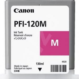 Cartus cerneala Canon PFI-120M, magenta, capacitate 130ml, pentru Canon TM