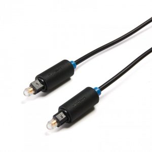 Cablu audio optic Serioux,  conectori Toslink tata-tata, 1m, negru