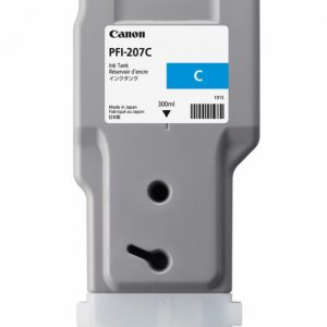 Cartus cerneala Canon PFI-207C, cyan, capacitate 300ml, pentru Canon iPF680/685,