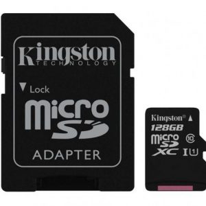 Card de Memorie MicroSD Kingsto, SDXC, 128GB, Adaptor SD, Class
