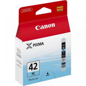 Cartus cerneala Canon CLI-42PC, photo cyan, pentru Canon Pixma PRO-10,
