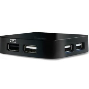 Hub USB D-Link, DUB-H4, 4 porturi, USB 2.0, adapter 5v,