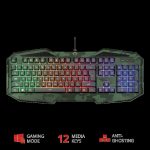 Tastatura Trust GXT 830-RW-C Avonn, Gaming, camo