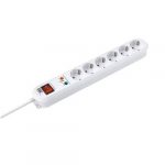 Prelungitor Bachmann SMART 6xCEE7/3 PC, cu intrerupator, lungime cablu 1.5m,