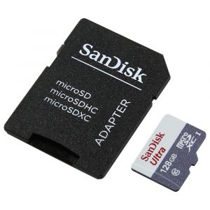 Card de memorie SanDisk Ultra Micro SD, 128GB, Adaptor SD,