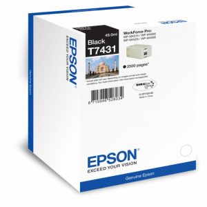 Cartus cerneala Epson T7431, capacitate 2500 pagini, pentru Workforce Pro