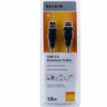 Cablu Belkin, prelungitor,  USB 2.0 (AM-AF), 1.8m, F3U153CP1.8M