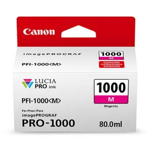 Cartus cerneala Canon PFI-1000M , magenta, capacitate 80ml, pentru Canon