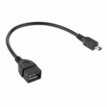 Gembird cable USB MINI BM, AF USB 2.0 OTG, 15cm,