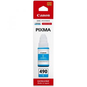 Cartus cerneala Canon GI-490 C, cyan, capacitate 70ml, pentru echipamente