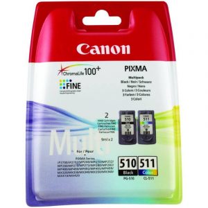 Cartus cerneala Canon PG-510 + Cl-511, multipack (black, color), pentru