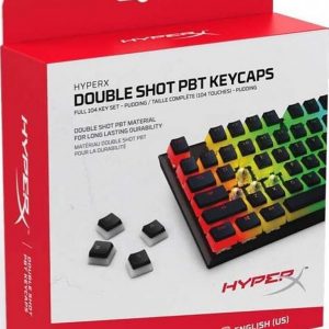 Gaming Keycaps Full set, HyperX Pudding, US Layout, Black PBT