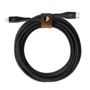 BOOST-CHARGE USB-C Cable with Lightning Connector + strap (made with