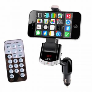 Modulator FM AKAI FMT-8118BT cu suport telefon, Bluetooth, functieincarcare telefon