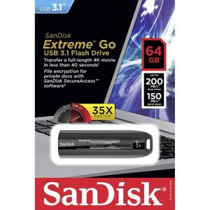 Memorie USB Flash Drive SanDisk Extreme GO, 64GB, USB 3.1