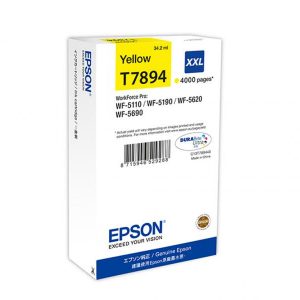 Cartus cerneala Epson T7894, yellow, capacitate 34ml, pentru Workforce Pro