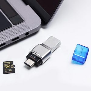 Card reader Kingston, USB 3.1 - A/C, FCR-ML3C, carduri suportate: