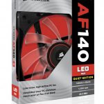 Cooler carcasa Corsair AF140 LED Red Quiet Edition High Airflow,
