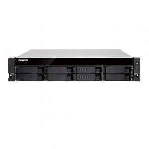 QNAP 2U 8-Bay NAS, TVS-872XU-RP-I3-4G; Intel Core™ i3-8100 4-core 3.6