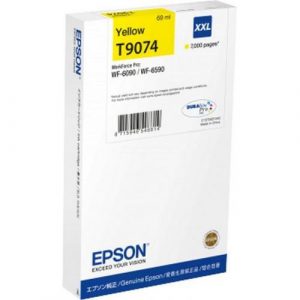 Cartus cerneala Epson T9074, yellow, capacitate 69ml, pentru Workforce Pro